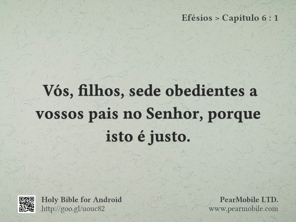 Efésios, Capítulo 6:1